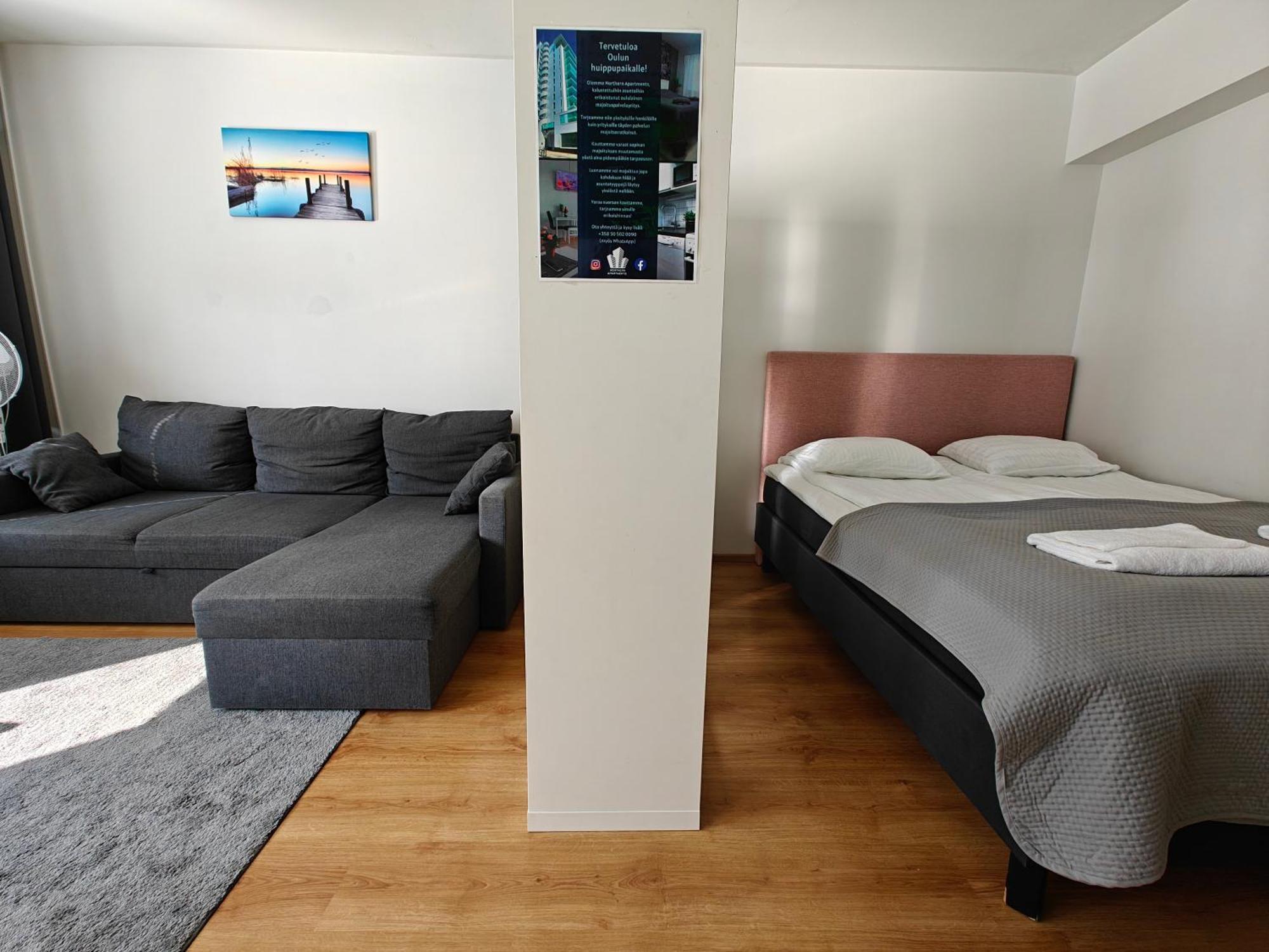 3-Room Apartment In Oulu Center, Parking Экстерьер фото